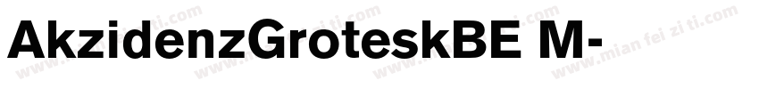 AkzidenzGroteskBE M字体转换